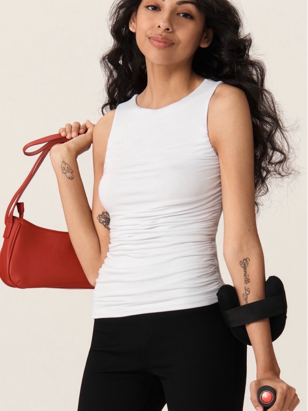 Good American Ruched Top -Brand New With Tags